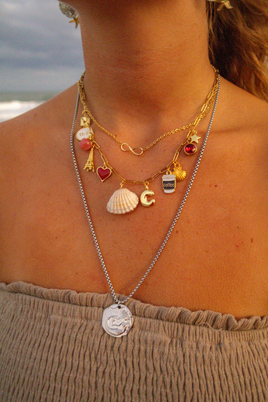 Silver Siren Coin Necklace