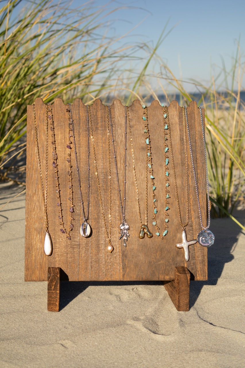 Gold Siren Coin Necklace