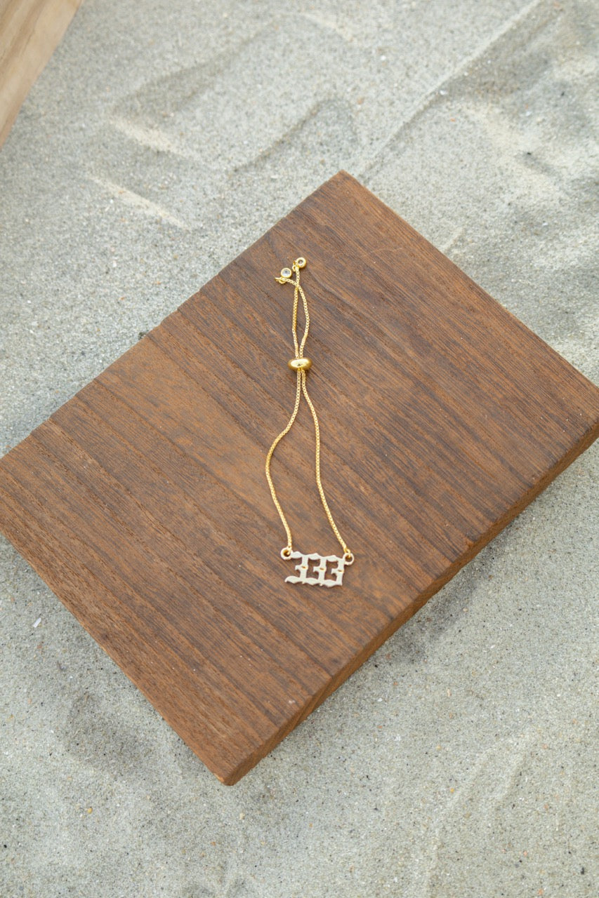 Angel Numbers Pull Chain Bracelet