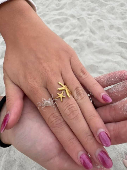 Double Starfish Ring