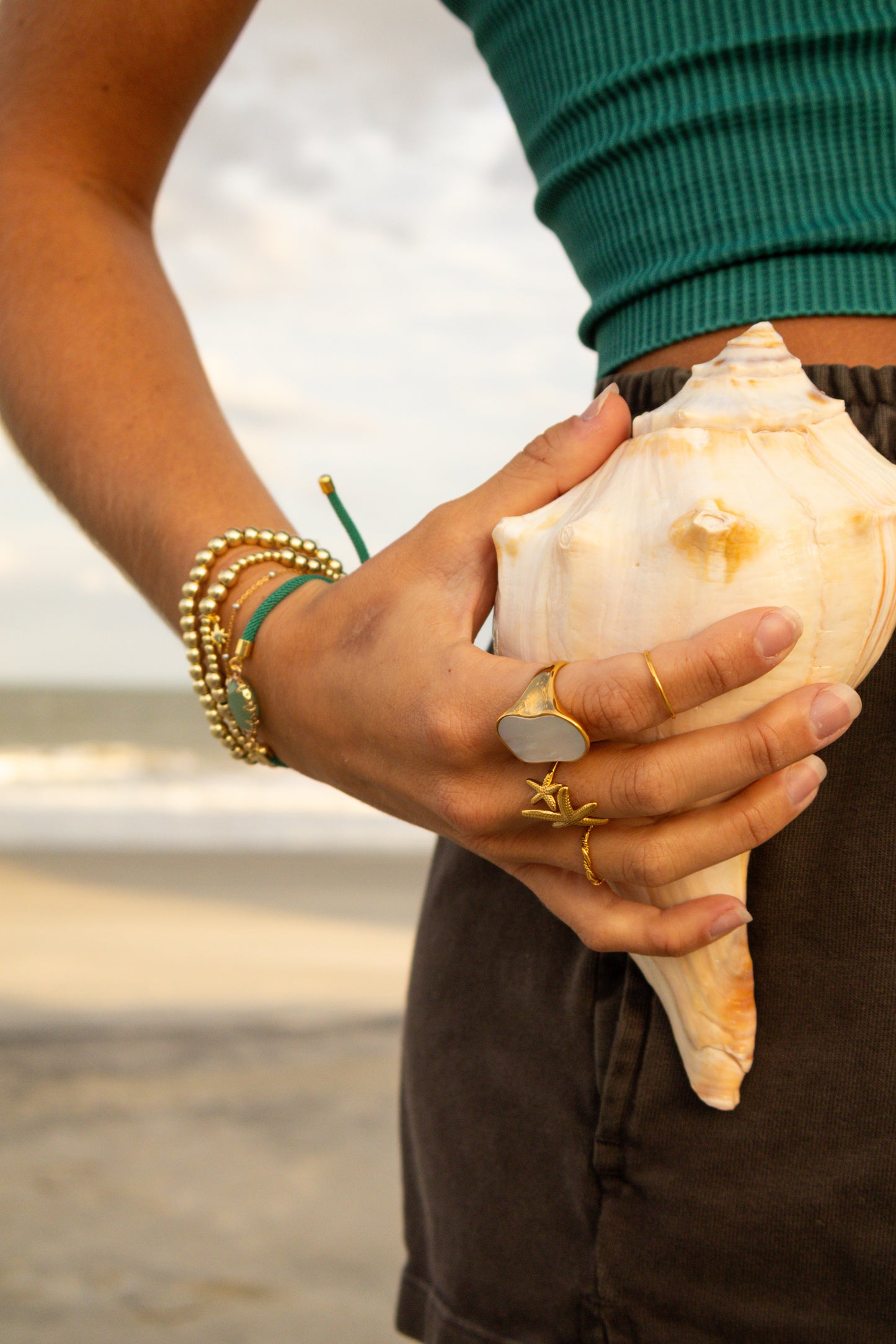 Double Starfish Ring
