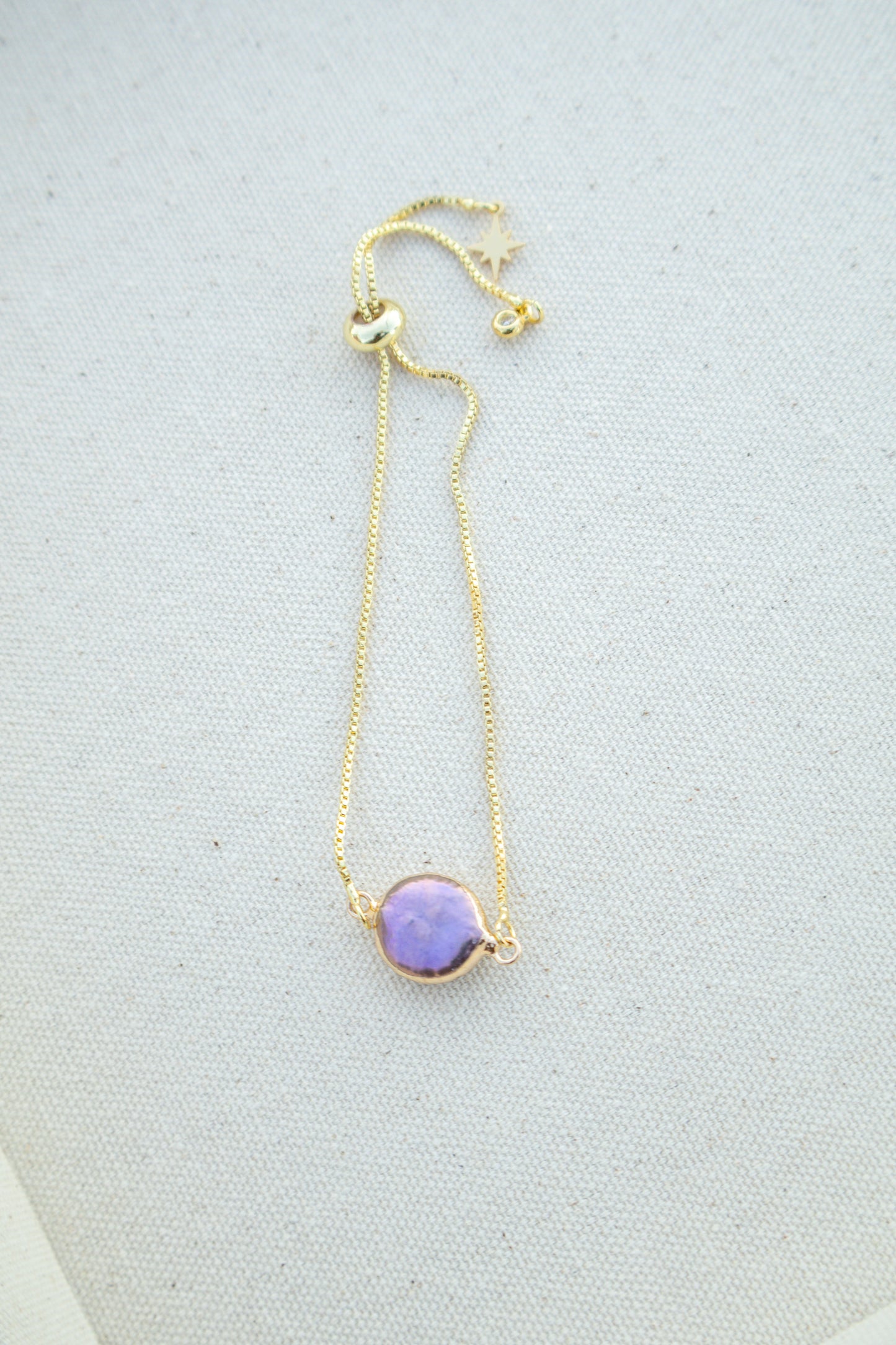 Abalone Pearl Pull Chain Bracelet