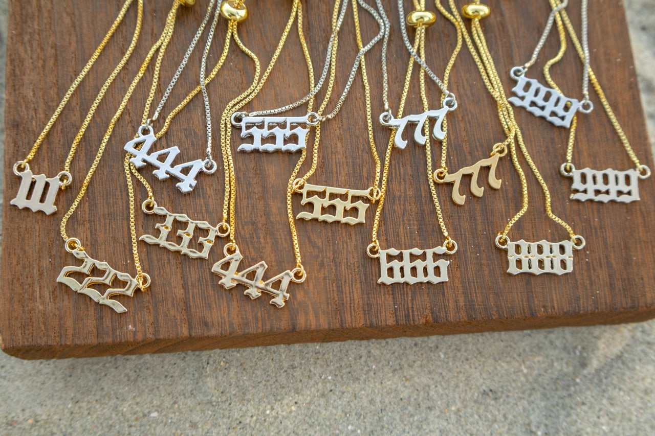 Angel Numbers Pull Chain Bracelet