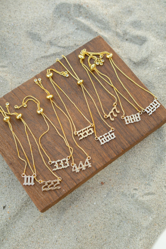 Angel Numbers Pull Chain Bracelet