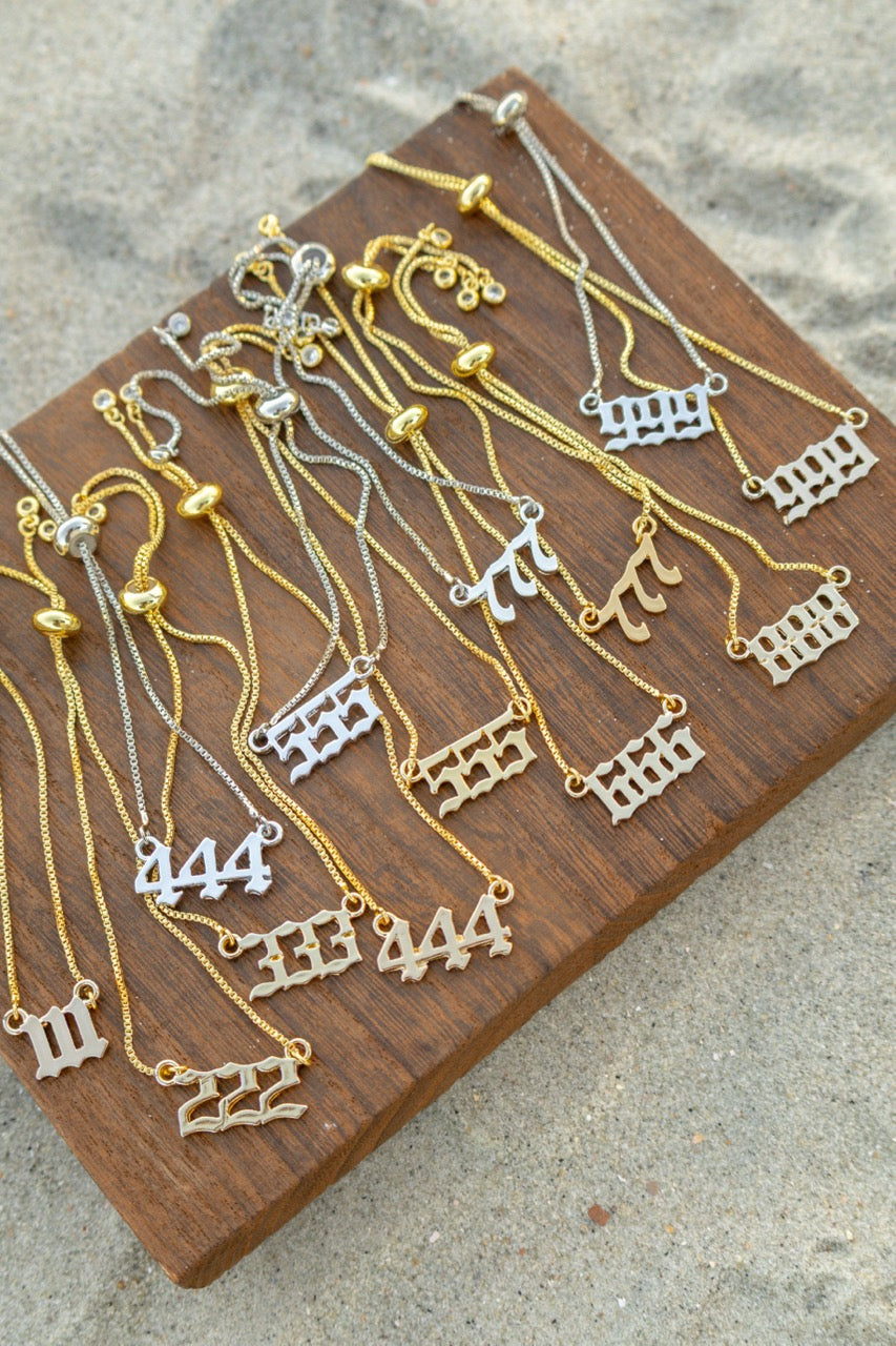 Angel Numbers Pull Chain Bracelet