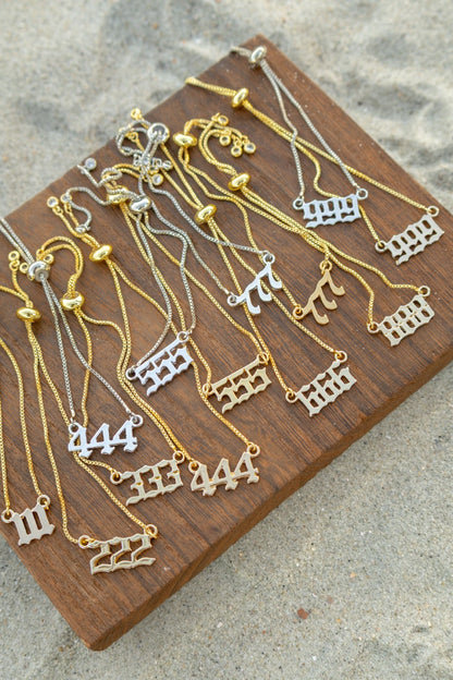 Angel Numbers Pull Chain Bracelet