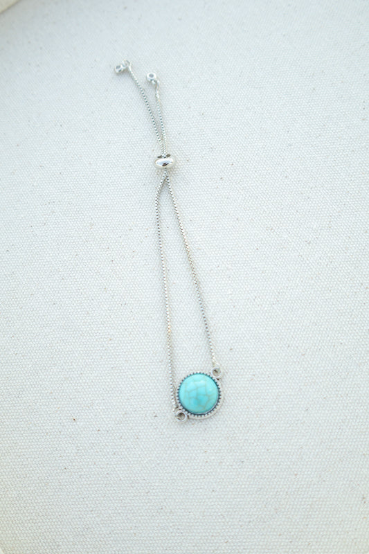 Arizona Turquoise Pull Chain Bracelet
