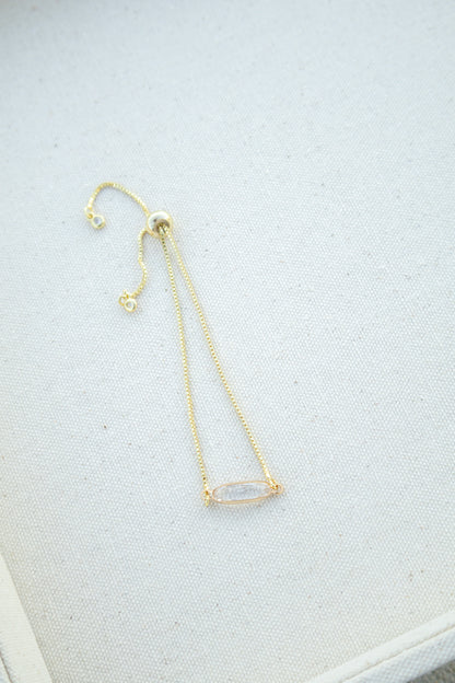 Glass Crystal Pull Chain Bracelet