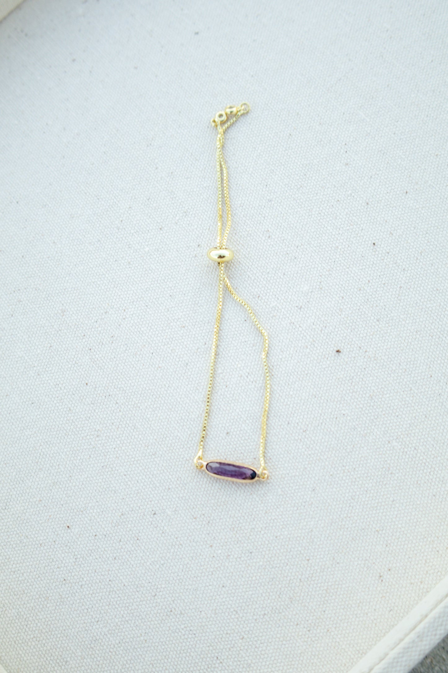 Glass Crystal Pull Chain Bracelet