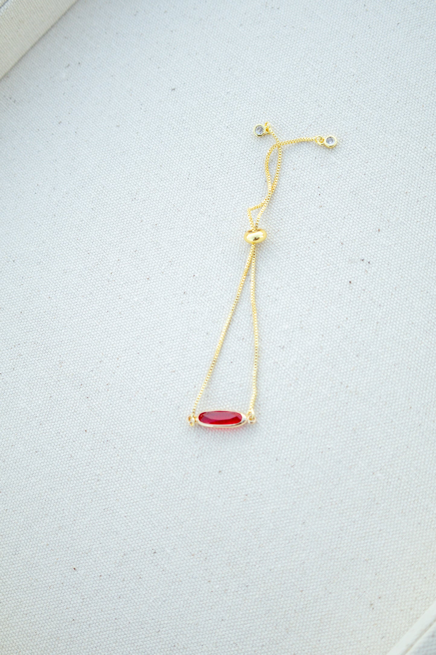 Glass Crystal Pull Chain Bracelet