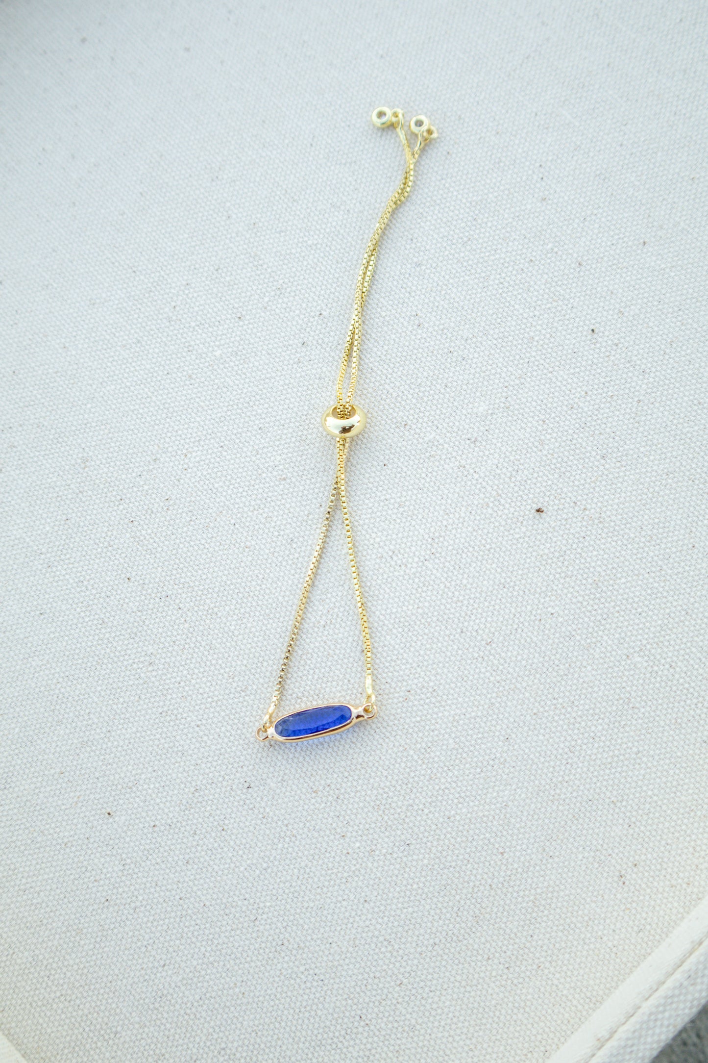 Glass Crystal Pull Chain Bracelet