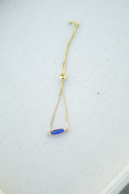 Glass Crystal Pull Chain Bracelet