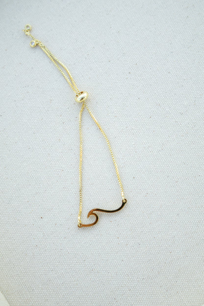Wave Pull Chain Bracelet