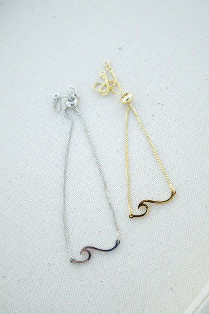 Wave Pull Chain Bracelet
