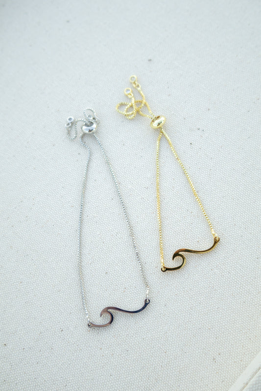 Wave Pull Chain Bracelet