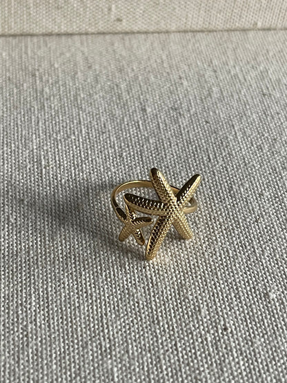 Double Starfish Ring