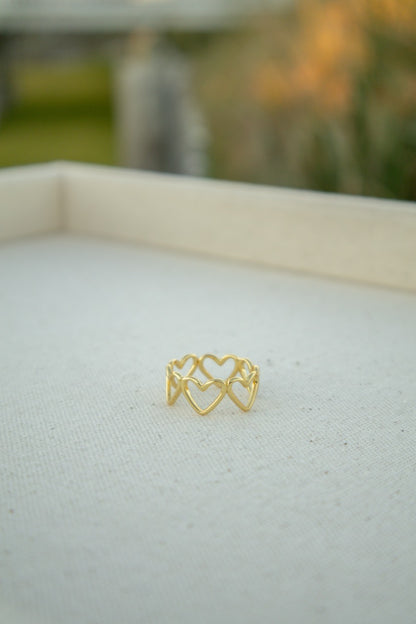 Infinity Hearts Ring