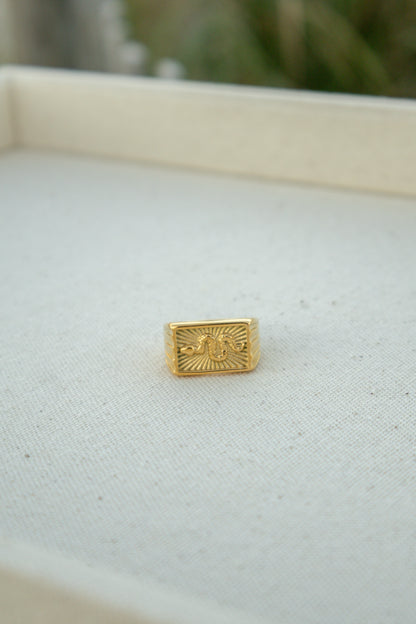 Serpent Statement Signet Ring