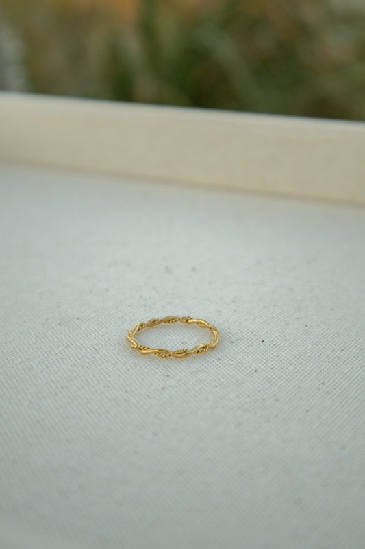 Twisted Gold Stack Ring