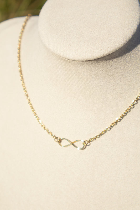 Gold Infinity Necklace