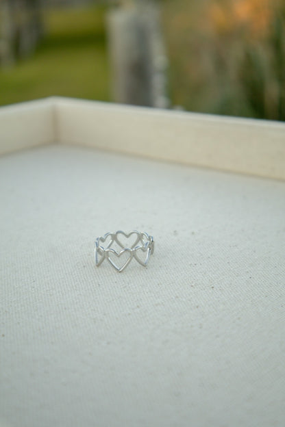 Infinity Hearts Ring