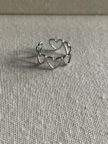 Infinity Hearts Ring